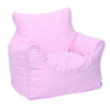 Pink Gingham Childrens Bean Chair Cover