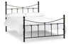 Rebecca Bed 135cm Black/Gold