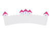 Long White and Pink Castle Name Plaque