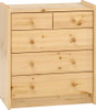 Kids Rooms' Pine Chest 2+3 Drawers