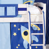 Tano Whitewash Mid Sleeper Bed With Play Tent