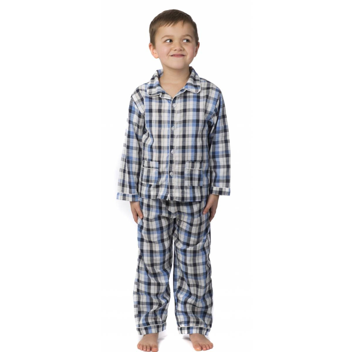 baby boy check pyjamas