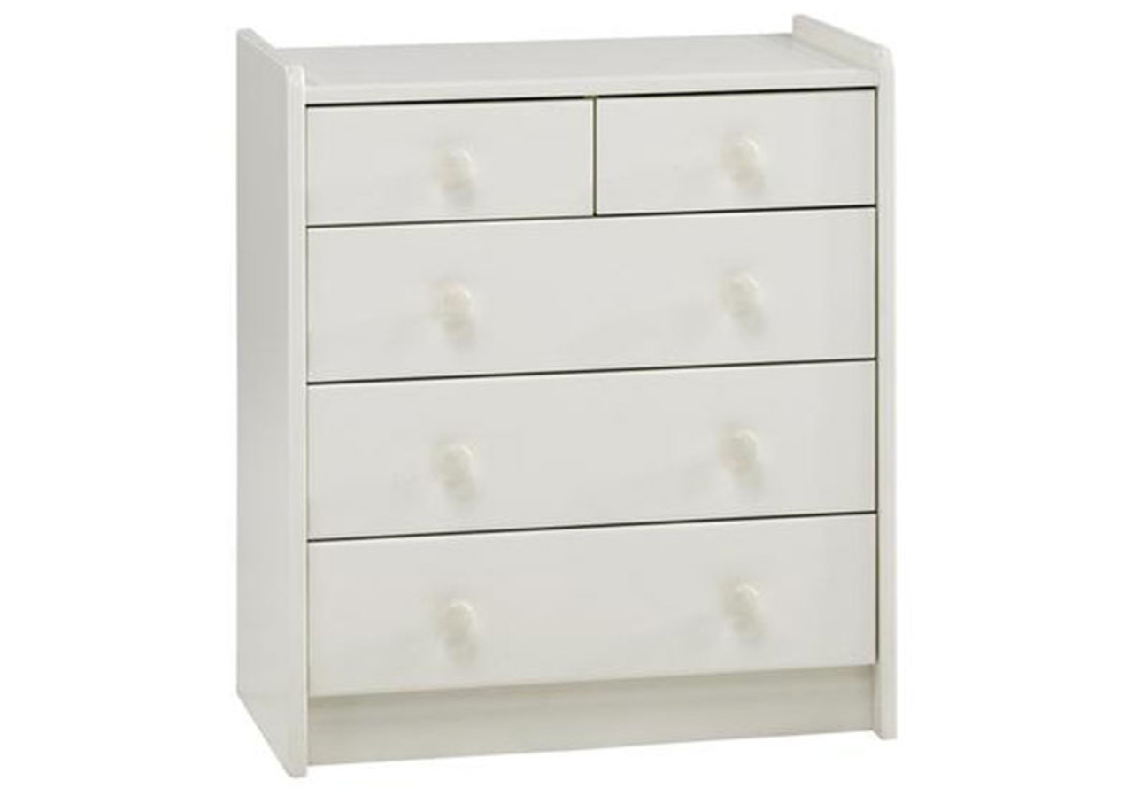 childrens white chest of drawers