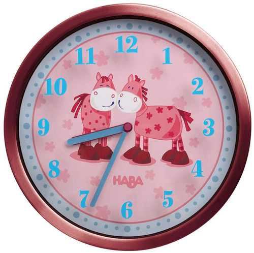 Haba Pink Pony Wall Clock