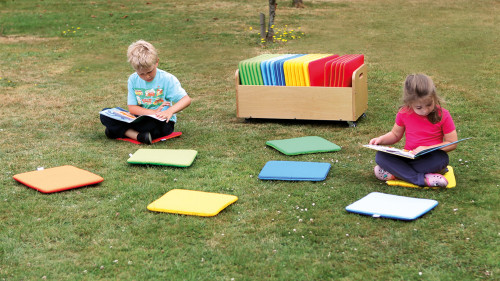 An image of Rainbow Square Cushions & Tuf 2 Trolley