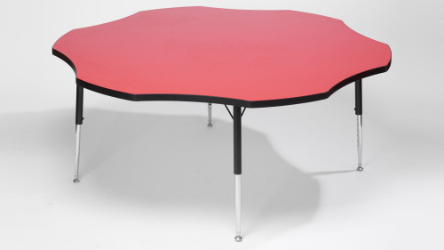 An image of Tuf Top Height Adjustable Flower Table Red