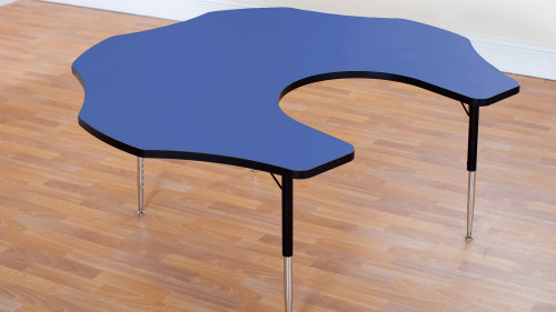 An image of Tuf Top Height Adjustable Teacher Flower Table Blue