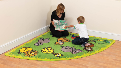 An image of Town & Country Zoo Animals Corner Placement Carpet