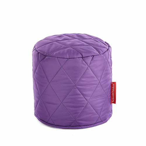 An image of Small Outdoor Quilted Pouffes - Set of 6