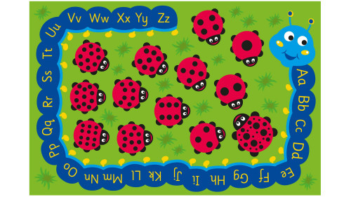 An image of Back to Nature™ Chloe Caterpillar Numeracy & Literacy Carpet