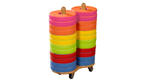An image of Donut™ Multi-Seat Trolley - 24 Bi-Colour Cushions