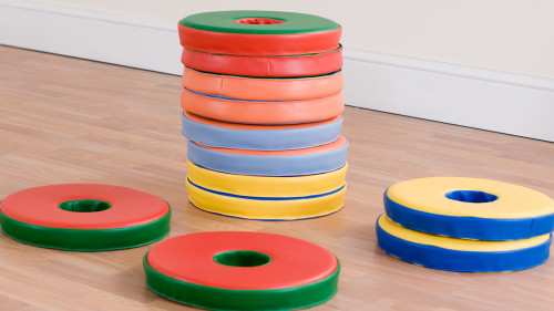 An image of Set of 12 Bi-Colour Donut™ Cushions (excluding trolley)