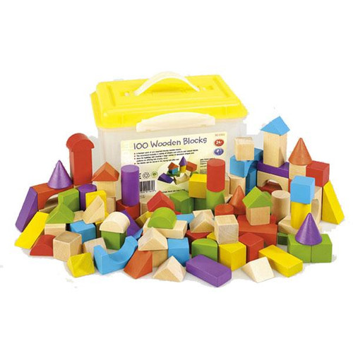 An image of Set of 100 Wooden Blocks