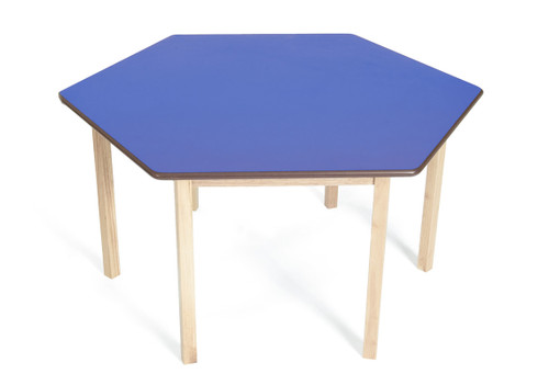 An image of Tuf Class Hexagonal Table Blue S3