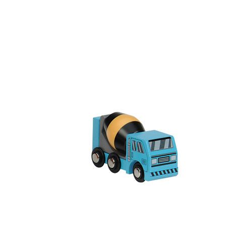 An image of Blue Wooden Construction Vehicle