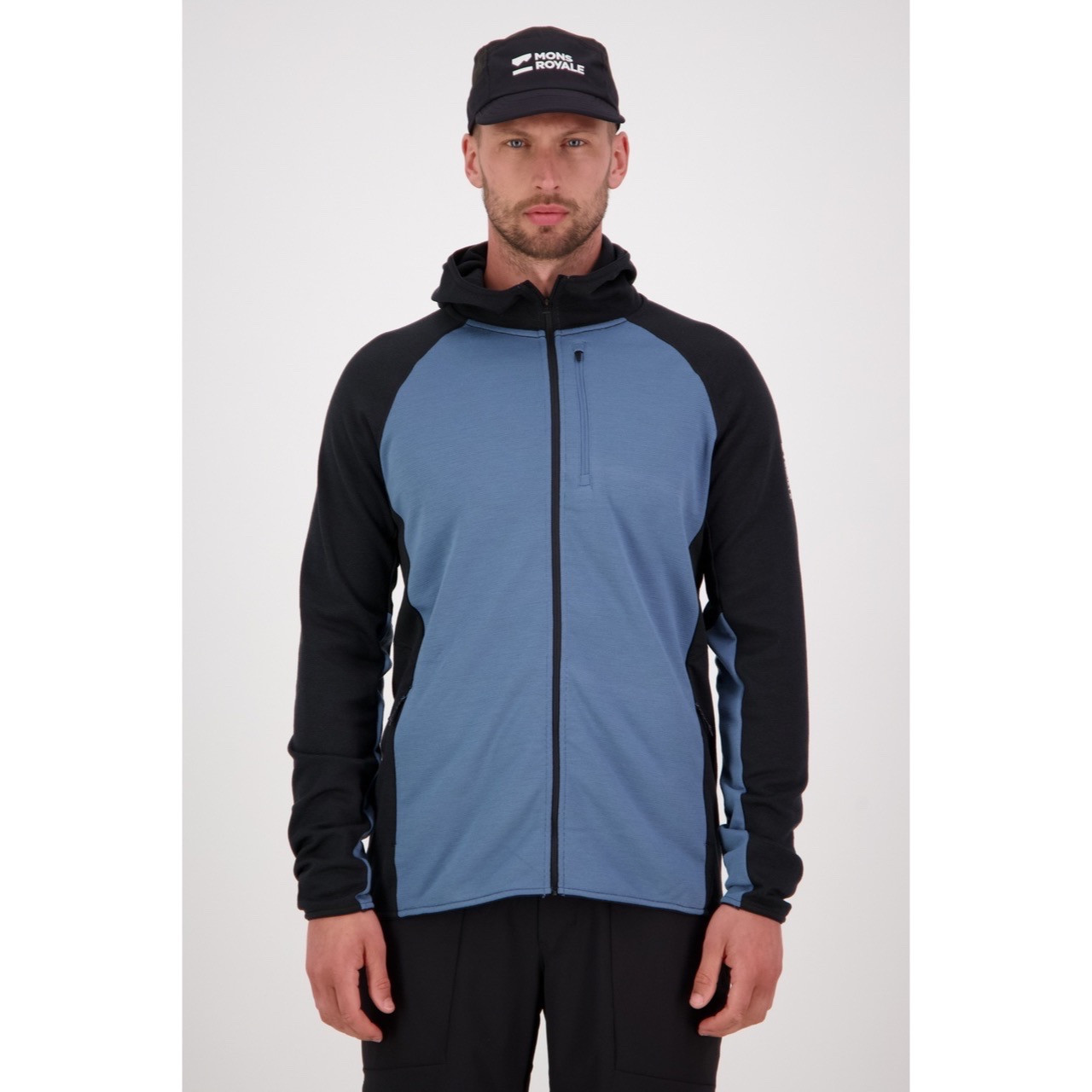 Mons Royale Men's Approach Merino Gridlock Hood Jacket - Cole Sport