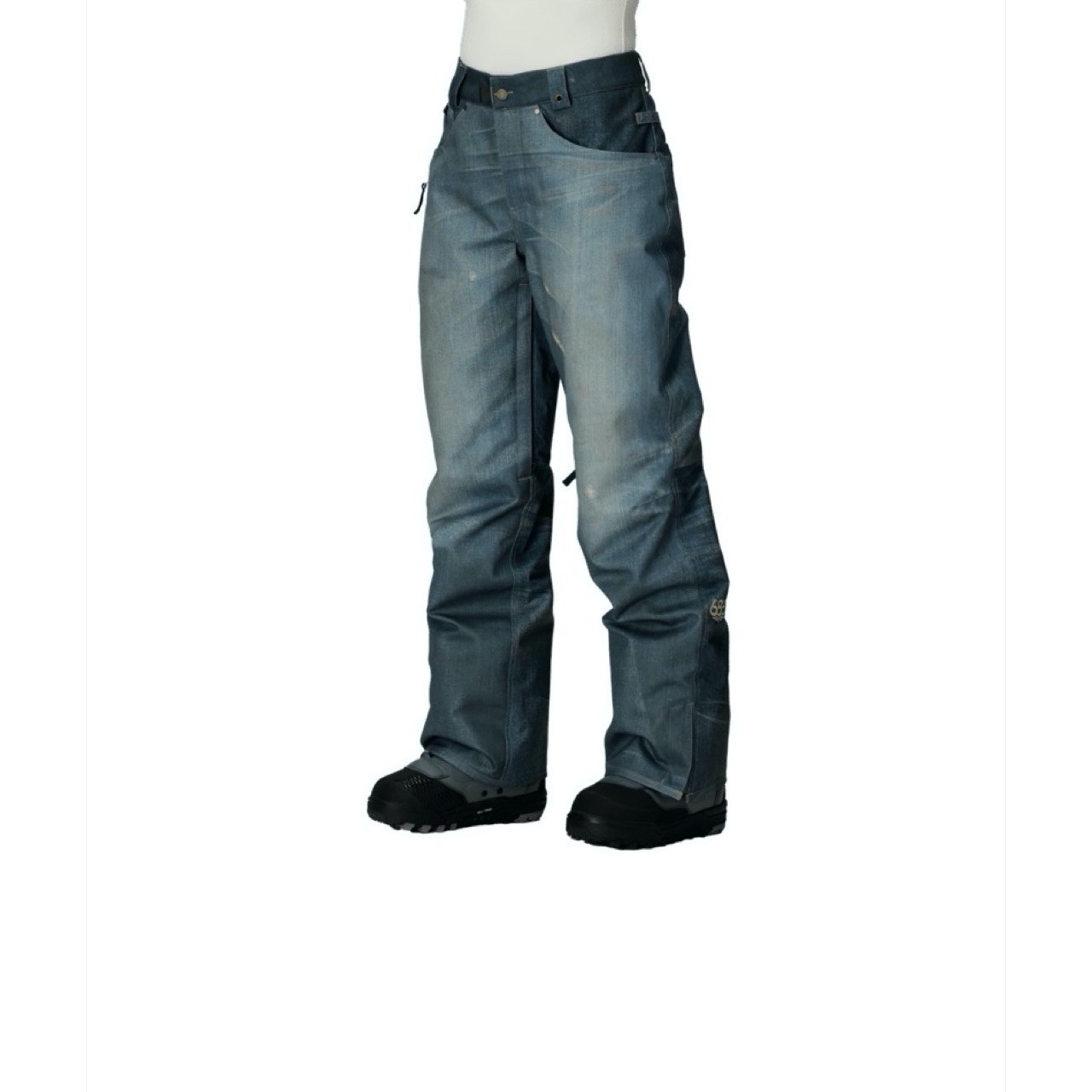 Womens Deconstructed Denim Insulated Pant