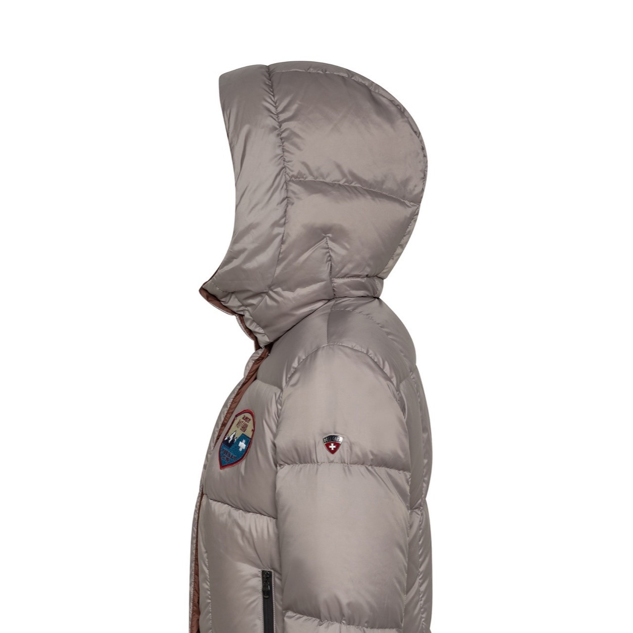  Post Card Winter Down Jacket Kean MQ Patch (Blue) (EU 40 / US  4) : Clothing, Shoes & Jewelry
