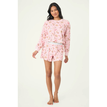 PJ Salvage Womens PJ Boyfriend Boxer Short Set