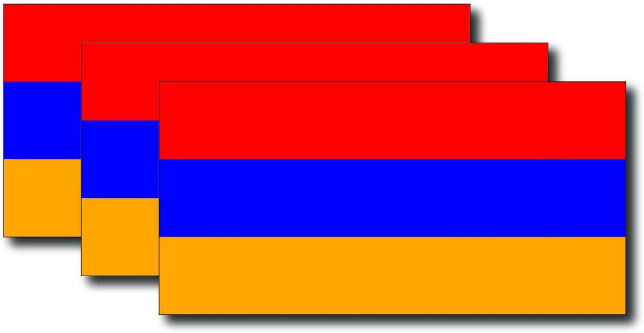 Armenian Flag Sticker (3 Pack) by DCM Solutions