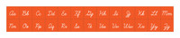 Burnt Orange Magnetic Cursive Alphabet Letters (Upper and Lower Case)