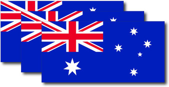 Australian Flag Sticker (3 Pack)