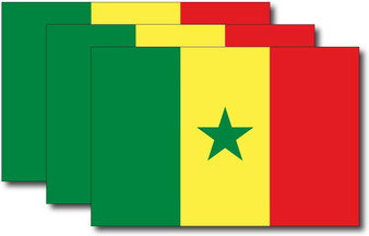 Senegal Flag Sticker (3 Pack)