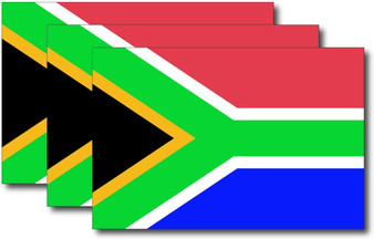 South Africa Flag Sticker (3 Pack)