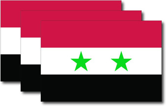 Syria Flag Sticker (3 Pack)