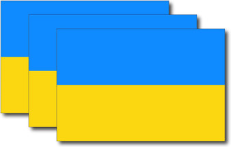 Ukraine Flag Sticker (3 Pack)