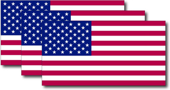 United States Flag Sticker (3 Pack)