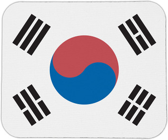 South Korea Flag Mouse Pad