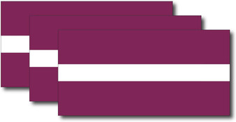 Latvia Flag Sticker (3 Pack)