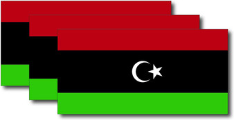 Libya Flag Sticker (3 Pack)