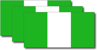 Nigeria Flag Sticker (3 Pack)
