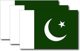 Pakistan Flag Sticker (3 Pack)