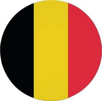 Belgium Flag 7.5" Circular Mouse Pad