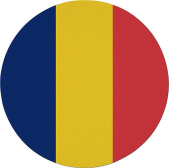 Chad Flag 7.5" Circular Mouse Pad