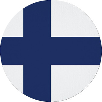 Finland Flag 7.5" Circular Mouse Pad