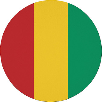 Guinea Flag 7.5" Circular Mouse Pad