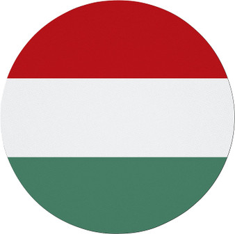 Hungary Flag 7.5" Circular Mouse Pad