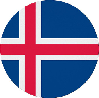 Iceland Flag 7.5" Circular Mouse Pad