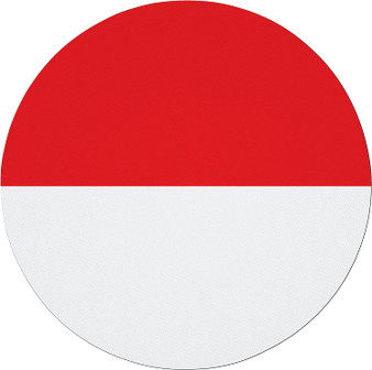 Indonesia Flag 7.5" Circular Mouse Pad