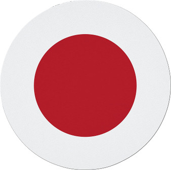 Japan Flag 7.5" Circular Mouse Pad