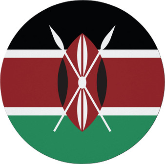 Kenya Flag 7.5" Circular Mouse Pad