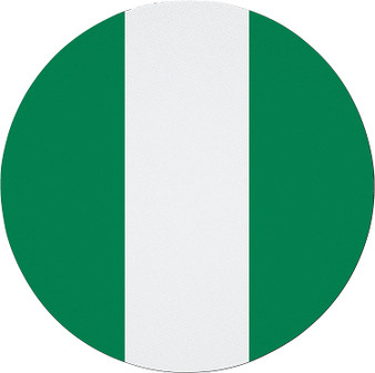 Nigeria Flag 7.5" Circular Mouse Pad