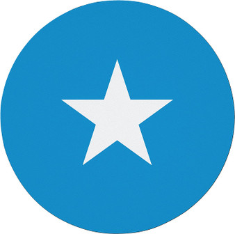 Somalia Flag 7.5" Circular Mouse Pad