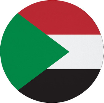 Sudan Flag 7.5" Circular Mouse Pad
