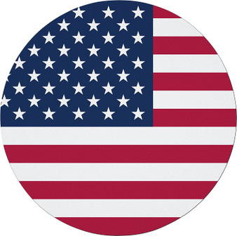 United States Flag 7.5" Circular Mouse Pad