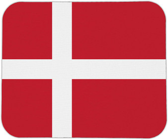 Denmark Flag Mouse Pad